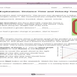 Distance time graphs gizmo answer key